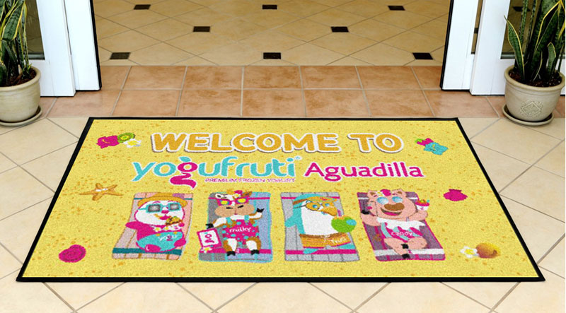 Alfombra YF Aguadilla 3 X 5 Rubber Backed Carpeted - The Personalized Doormats Company