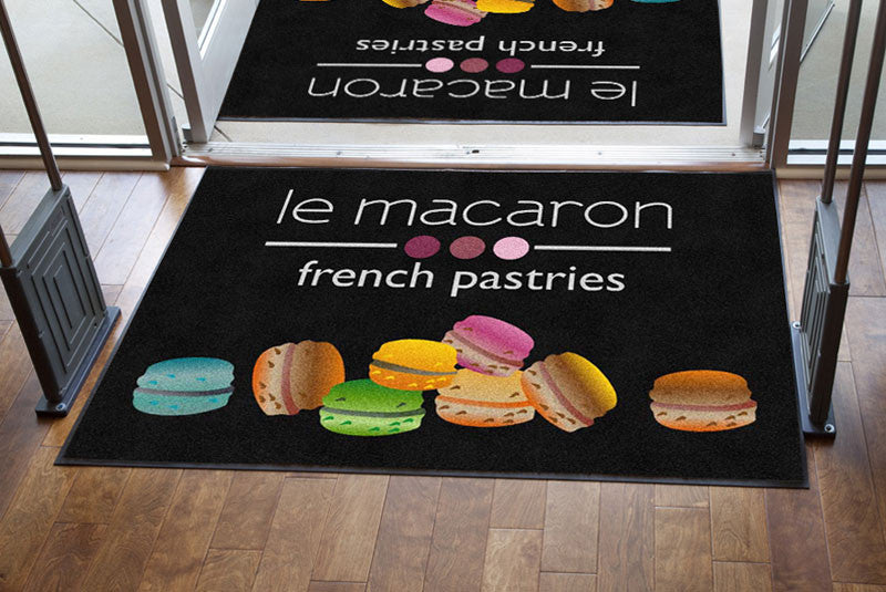 Gigi's Macaron LLC 4 X 6 Rubber Backed Carpeted HD - The Personalized Doormats Company