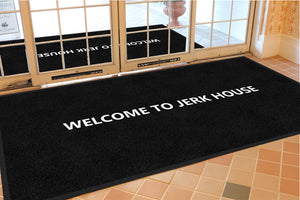 Jerk House 4 X 8 Rubber Backed Carpeted HD - The Personalized Doormats Company