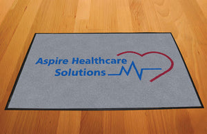 Aspire Healthcare Solutions 2 X 3 Rubber Backed Carpeted HD - The Personalized Doormats Company