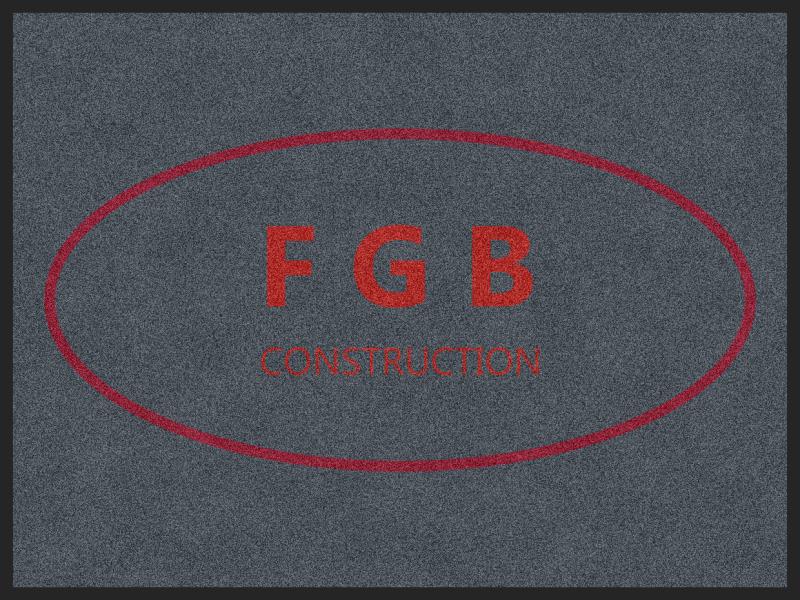 FGB Construction 3 X 4 Rubber Backed Carpeted HD - The Personalized Doormats Company