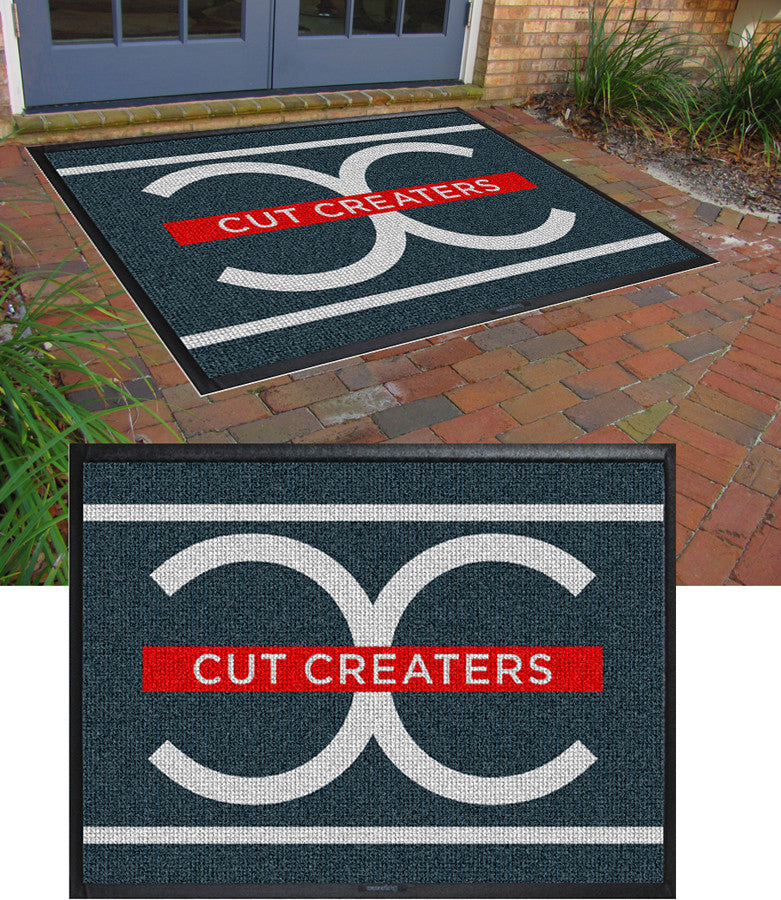 Cut Creaters Salon & Suites 6 x 8 Waterhog Inlay - The Personalized Doormats Company