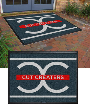 Cut Creaters Salon & Suites 6 x 8 Waterhog Inlay - The Personalized Doormats Company