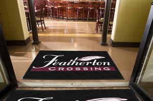 Featherton Crossing 4 X 6 Rubber Backed Carpeted HD - The Personalized Doormats Company