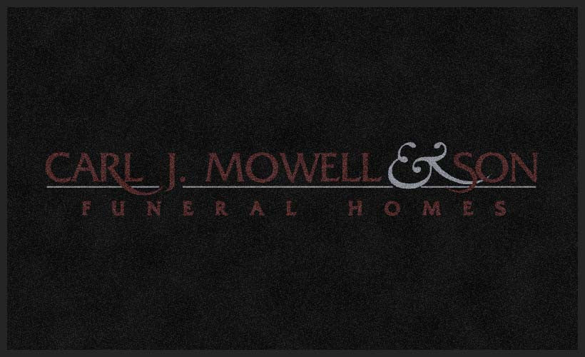 CARL J MOWELL & SON 3 X 5 Rubber Backed Carpeted HD - The Personalized Doormats Company