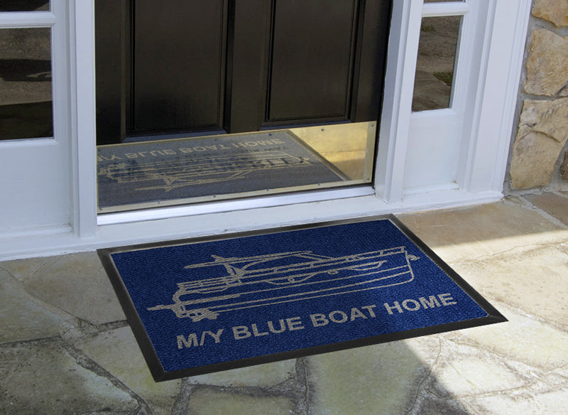 Blue Boat Home 2 x 3 Luxury Berber Inlay - The Personalized Doormats Company