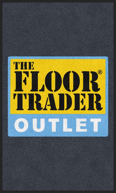 Floor Trader Vertical Mat 3 X 5 Rubber Backed Carpeted HD - The Personalized Doormats Company