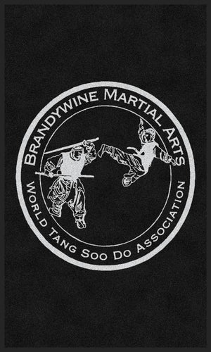 Brandywine Martial Arts 3 X 5 Rubber Backed Carpeted HD - The Personalized Doormats Company
