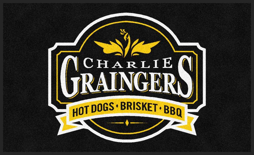 Charlie Graingers 3 X 5 Rubber Backed Carpeted HD - The Personalized Doormats Company