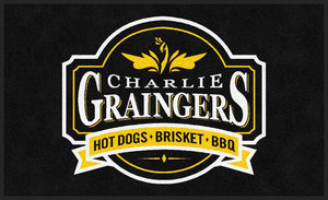 Charlie Graingers 3 X 5 Rubber Backed Carpeted HD - The Personalized Doormats Company