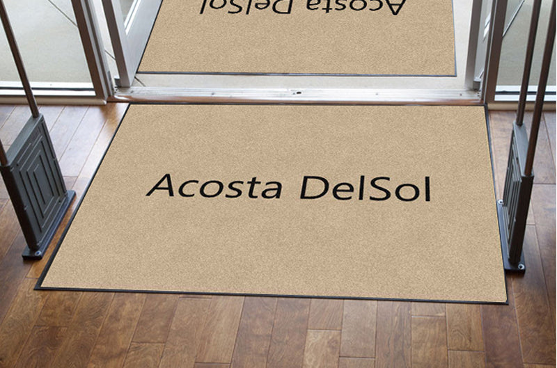 Acosta 4 X 6 Rubber Backed Carpeted HD - The Personalized Doormats Company