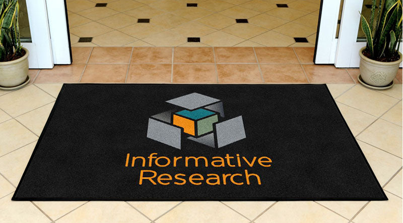 Informative Research 3 x 5 Rubber Backed Carpeted HD - The Personalized Doormats Company
