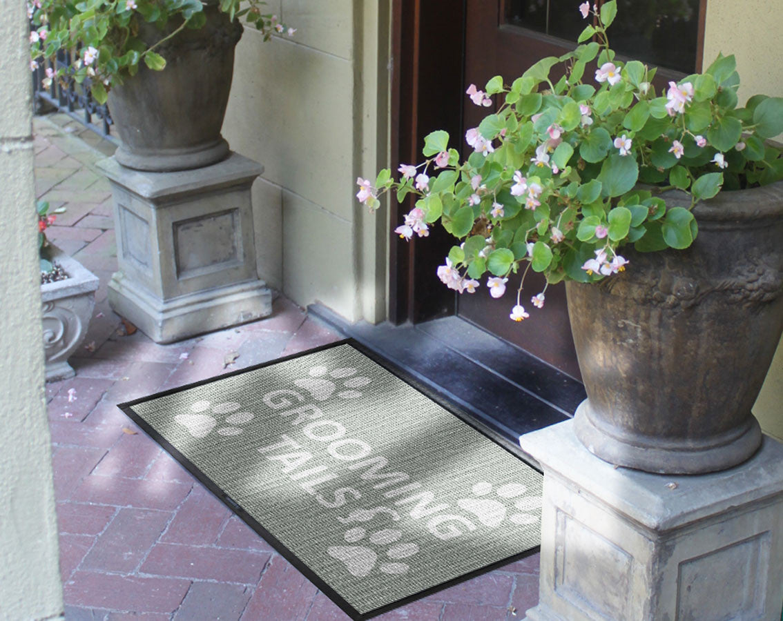 Grooming Tails 2 x 3 Waterhog Inlay - The Personalized Doormats Company