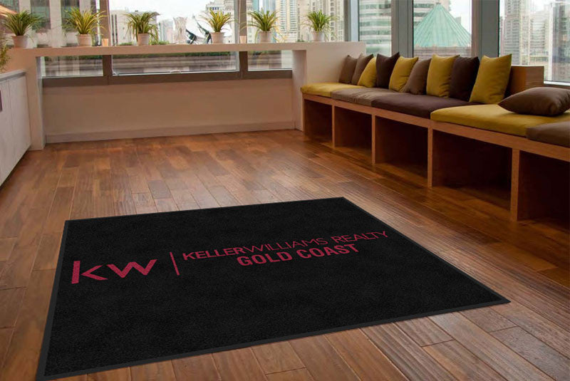 Keller Williams Realty Gold Coast 5 X 6 Rubber Backed Carpeted HD - The Personalized Doormats Company