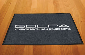 Golpa Dental Lab 2 X 3 Rubber Backed Carpeted HD - The Personalized Doormats Company