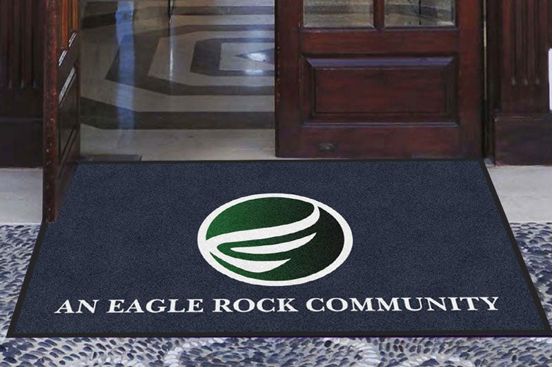Eagle Rock Mat § 3 X 5 Rubber Backed Carpeted HD - The Personalized Doormats Company