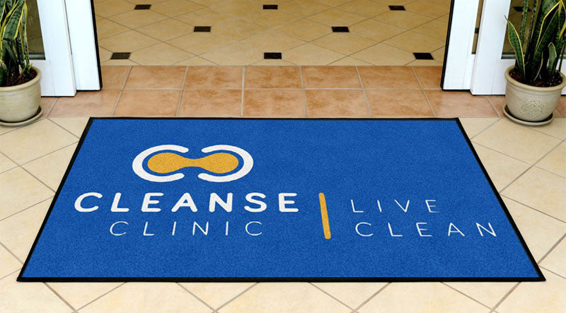 Cleanse Clinic 3 X 5 Rubber Backed Carpeted HD - The Personalized Doormats Company