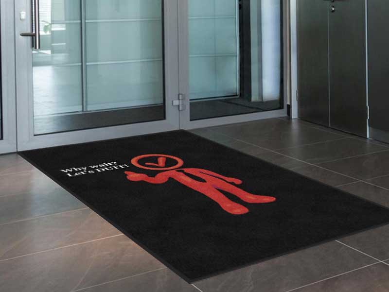 DUIT § 4 X 6 Rubber Backed Carpeted HD - The Personalized Doormats Company