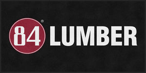 84 Lumber Logo 4 x 8 Rubber Backed Carpeted HD - The Personalized Doormats Company