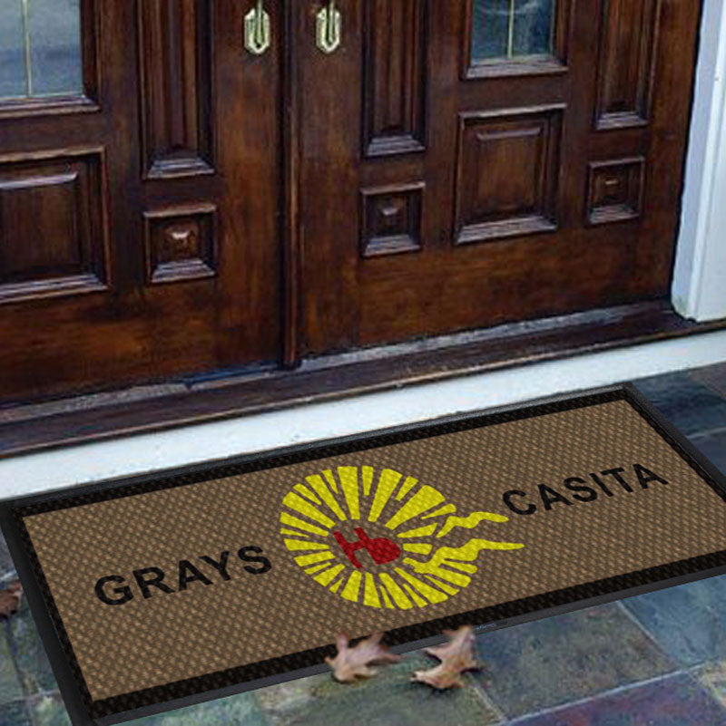 Grays Casita Hermosa 1.21 X 3.29 Luxury Berber Inlay - The Personalized Doormats Company