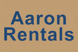 Aaron Rentals 2 X 3 Waterhog Inlay - The Personalized Doormats Company