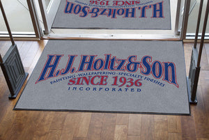 Holtz Entry Mat 4 X 6 Rubber Backed Carpeted HD - The Personalized Doormats Company