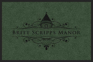 BRITT SCRIPPS MANOR (L6) 2 X 3 Rubber Backed Carpeted HD - The Personalized Doormats Company