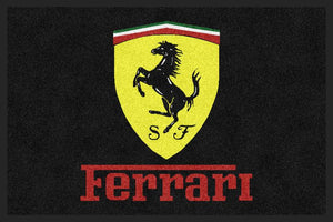 Ferarri Black Red Text