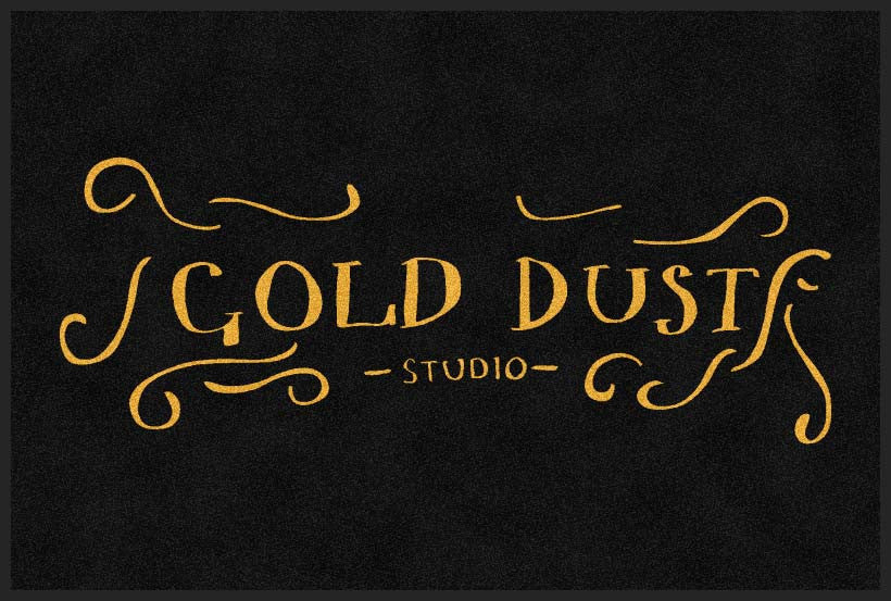 Gold Dust Studio 4 X 6 Rubber Backed Carpeted HD - The Personalized Doormats Company