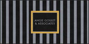 Angie Goulet & Associates 6 x 12 Rubber Backed Carpeted HD - The Personalized Doormats Company
