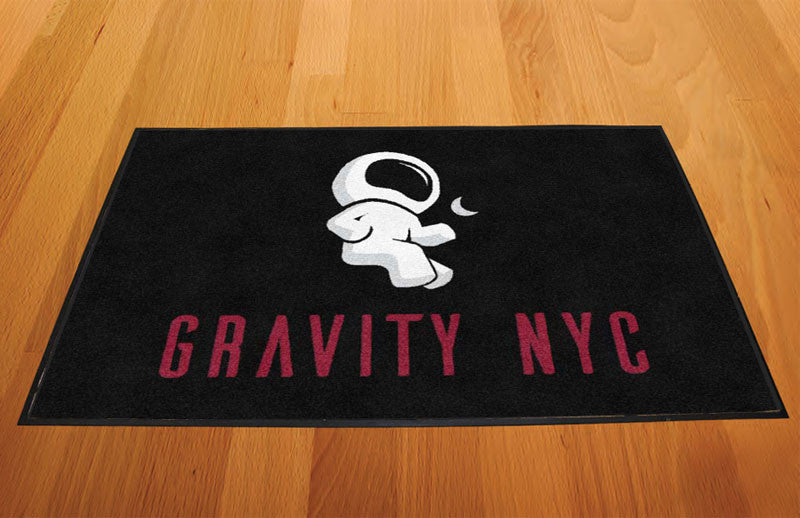 Gravity nyc 2 X 3 Rubber Backed Carpeted HD - The Personalized Doormats Company