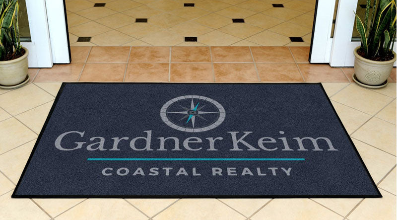 GardnerKeim mat 3 X 5 Rubber Backed Carpeted HD - The Personalized Doormats Company