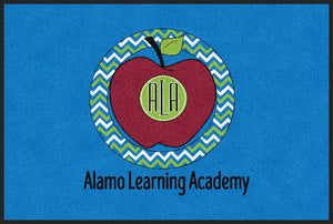 Alamo Learning Academy 2 X 3 Rubber Backed Carpeted HD - The Personalized Doormats Company