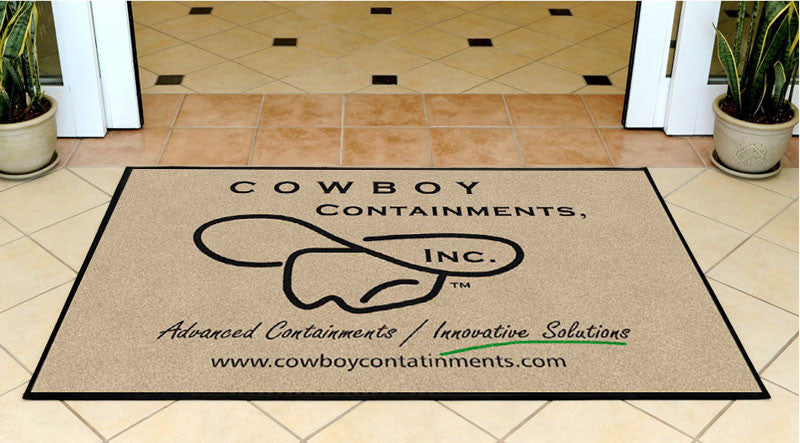 Cowboy Containments, Inc. 3 X 5 Rubber Backed Carpeted HD - The Personalized Doormats Company