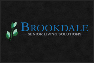 Brookdale Senior Living Solutions 3.5 X 5.17 Rubber Backed Carpeted HD - The Personalized Doormats Company