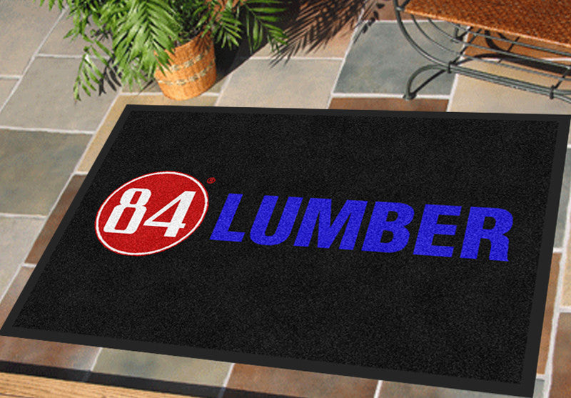 84 lumber logomat 2 X 3 Rubber Backed Carpeted HD - The Personalized Doormats Company