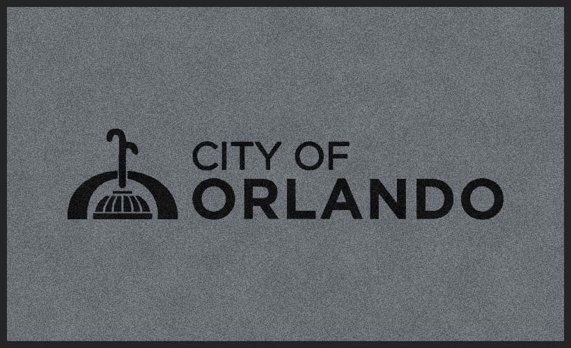 City of Orlando 3 X 5 Rubber Backed Carpeted HD - The Personalized Doormats Company