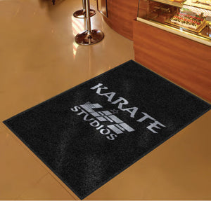 Karate Life Studios 3 X 5 Rubber Backed Carpeted HD - The Personalized Doormats Company