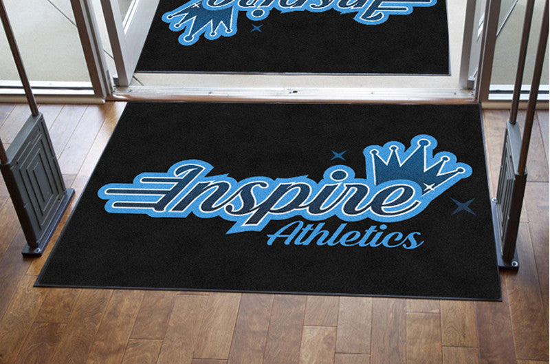 Inspire Athletics 4 X 6 Rubber Backed Carpeted HD - The Personalized Doormats Company