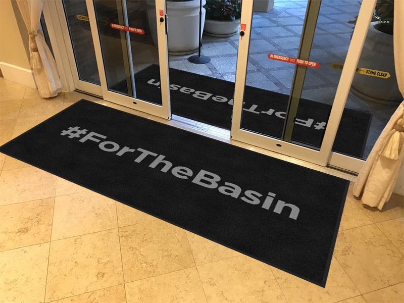 For the Basin 4 x 8 Rubber Backed Carpeted - The Personalized Doormats Company