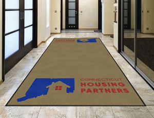 CHP Logo § 6 X 12 Rubber Backed Carpeted HD - The Personalized Doormats Company