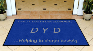 DANDY YOUTH DEVELOPMENT 3 X 5 Rubber Backed Carpeted HD - The Personalized Doormats Company