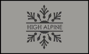 high alpine 30 X 48 Luxury Berber Inlay - The Personalized Doormats Company