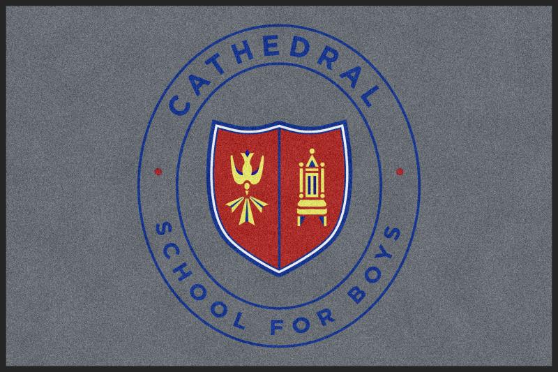 Cathedral School for Boys 4 X 6 Rubber Backed Carpeted HD - The Personalized Doormats Company