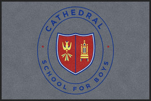 Cathedral School for Boys 4 X 6 Rubber Backed Carpeted HD - The Personalized Doormats Company