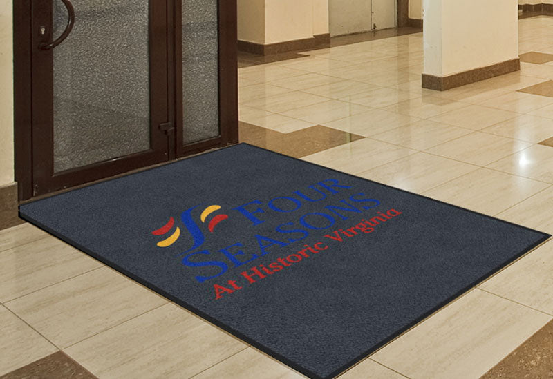 Four Seasons 4 X 6 Rubber Backed Carpeted HD - The Personalized Doormats Company
