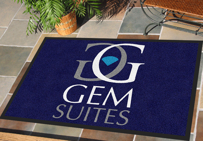 GemSuites 2 x 3 Rubber Backed Carpeted - The Personalized Doormats Company