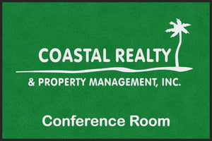 Coastal Realty &Property Management CR 4 X 6 Rubber Backed Carpeted HD - The Personalized Doormats Company