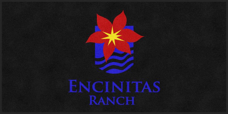 Encinitas Ranch 4 x 8 Rubber Backed Carpeted - The Personalized Doormats Company