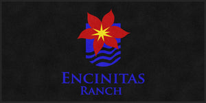 Encinitas Ranch 4 x 8 Rubber Backed Carpeted - The Personalized Doormats Company